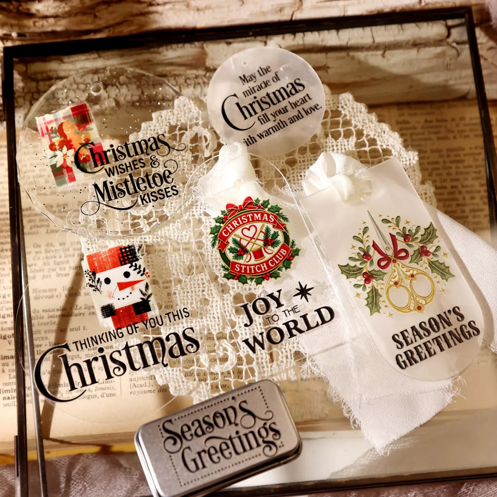 Christmas Blessing UV DTF Transfer Stickers