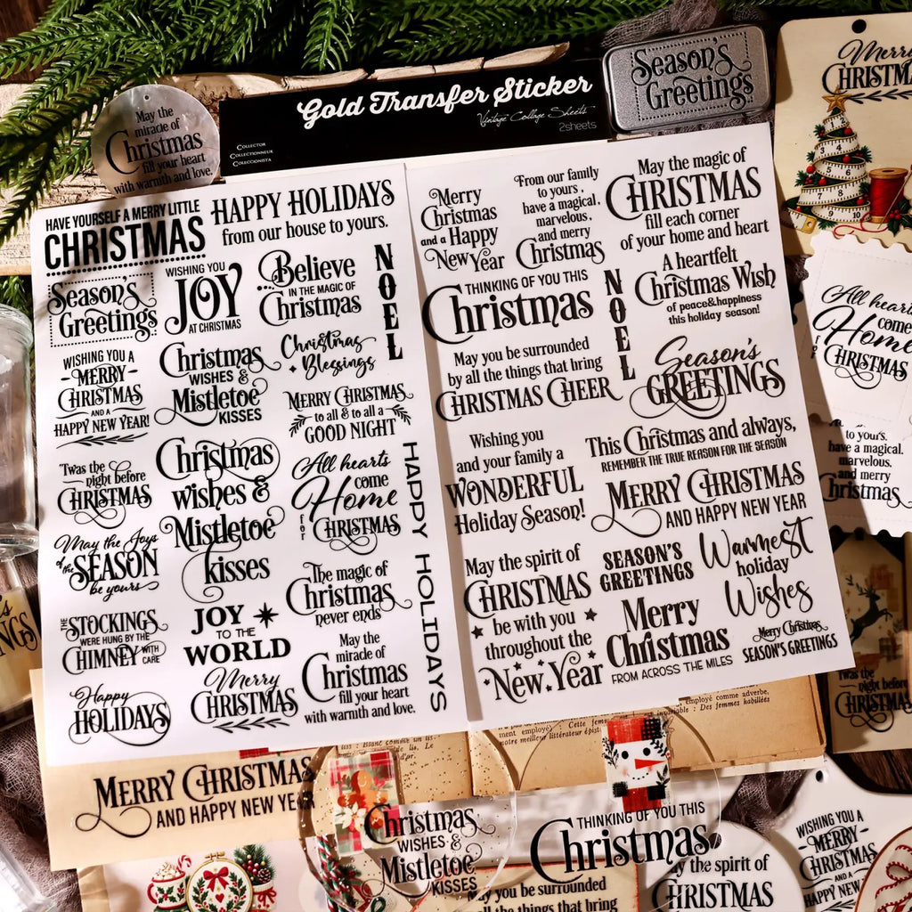 Christmas Blessing UV DTF Transfer Stickers