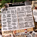 Christmas Blessing UV DTF Transfer Stickers
