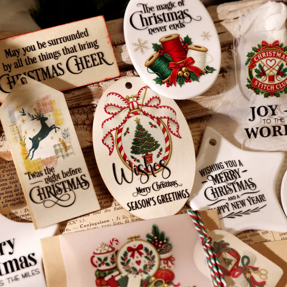 Christmas Blessing UV DTF Transfer Stickers