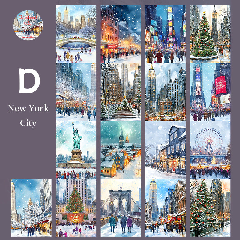 Christmas City Wide Washi Tape