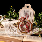 Christmas-Themed Die-Cut Clear Vellum Stickers