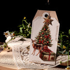 Christmas-Themed Die-Cut Clear Vellum Stickers