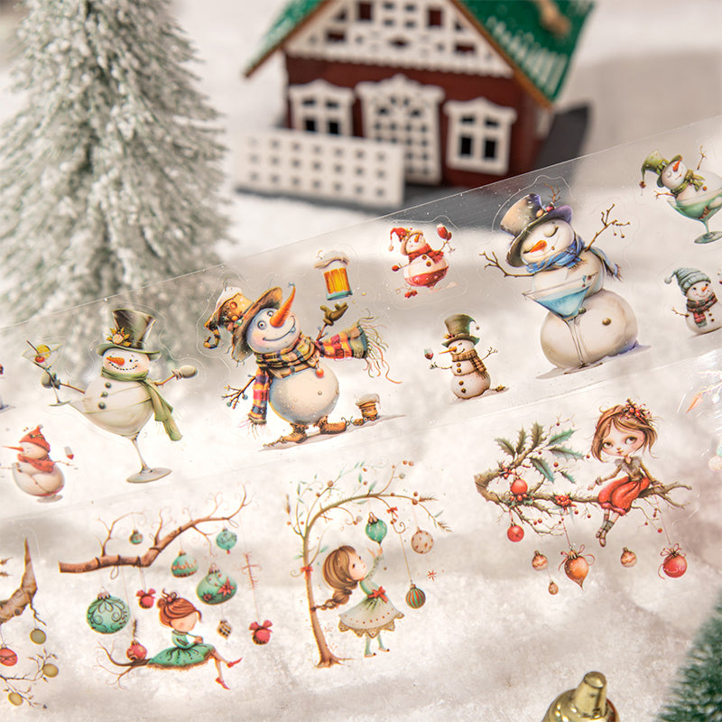 Vorgeschnittenes PET-Klebeband der Christmas Night-Serie
