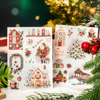 Weihnachts-Rubbelbilder für die Kartenherstellung