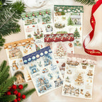 Weihnachts-Rubbelbilder für die Kartenherstellung