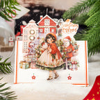 Weihnachts-Rubbelbilder für die Kartenherstellung