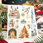 Weihnachts-Rubbelbilder für die Kartenherstellung