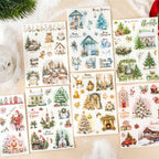 Weihnachts-Rubbelbilder für die Kartenherstellung