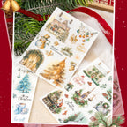 Weihnachts-Rubbelbilder für die Kartenherstellung