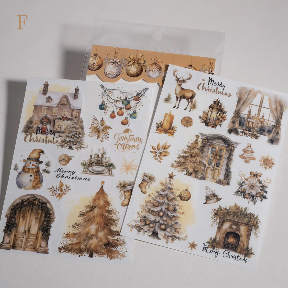 Weihnachts-Rubbelbilder für die Kartenherstellung