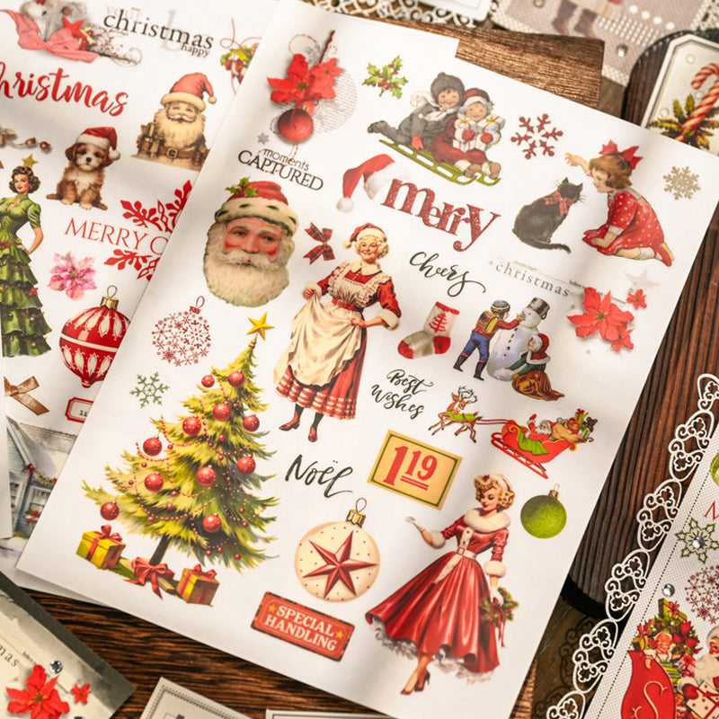 Christmas-Themed Rub-on Transfer Stickers