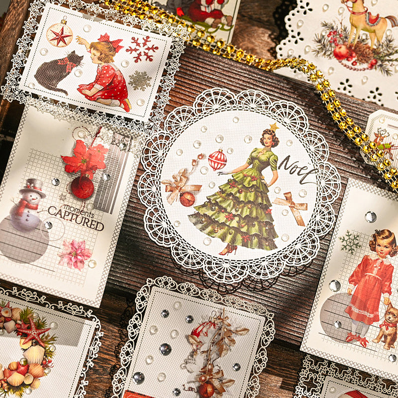 Christmas-Themed Rub-on Transfer Stickers