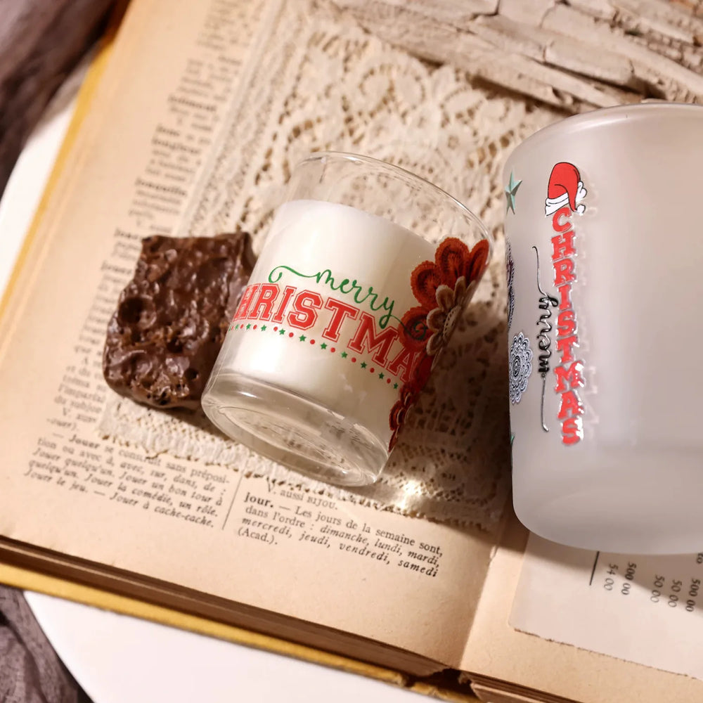 Christmas UV DTF Transfer Stickers Waterproof Holiday Words