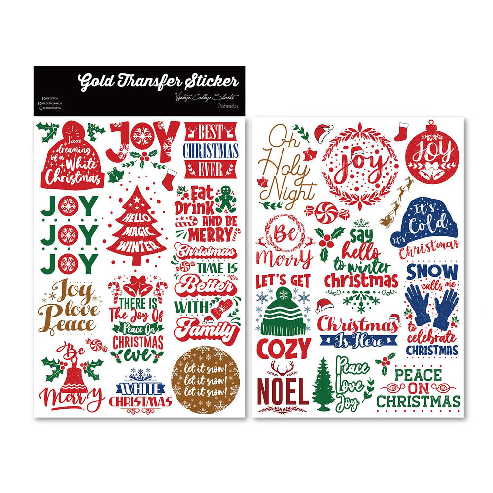 Autocollants de transfert UV de Noël