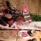 Weihnachts-UV-Transferaufkleber