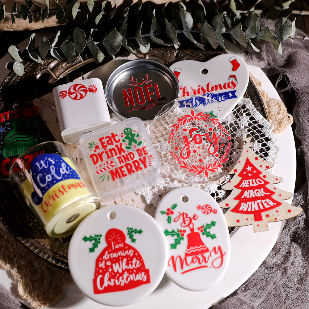 Autocollants de transfert UV de Noël