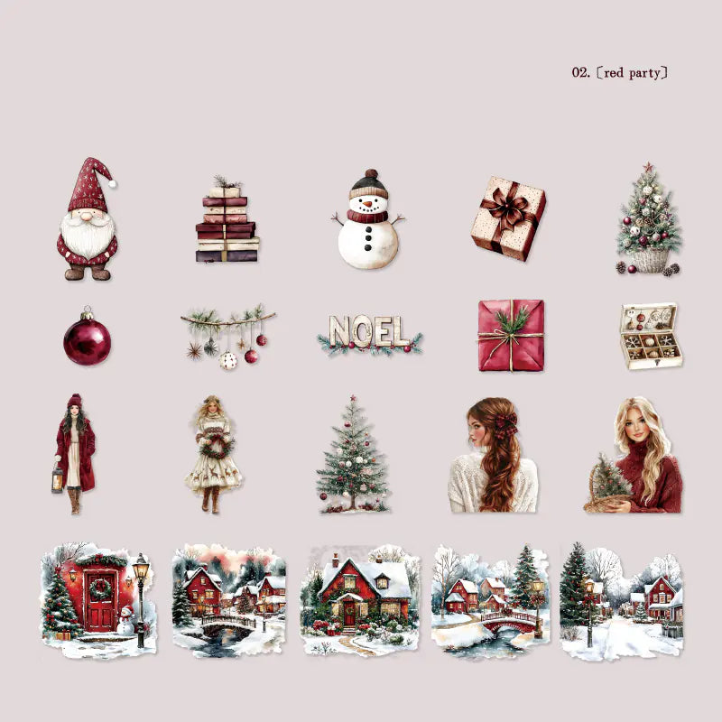 Weihnachts- & Winterlandschafts-Aufkleber