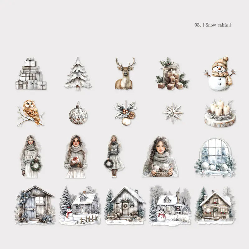 Weihnachts- & Winterlandschafts-Aufkleber