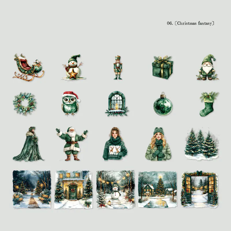 Weihnachts- & Winterlandschafts-Aufkleber