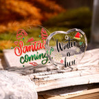 Weihnachtliche Wort-Aufkleber