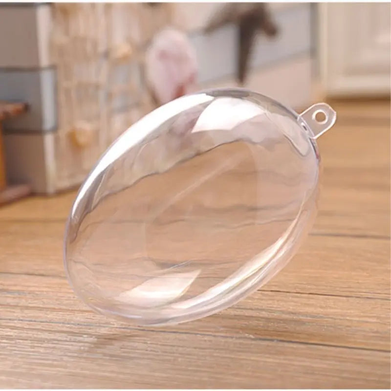 Clear Plastic Easter Eggs for DIY Crafts - Fillable  Perfect for Rub-on Sticker
