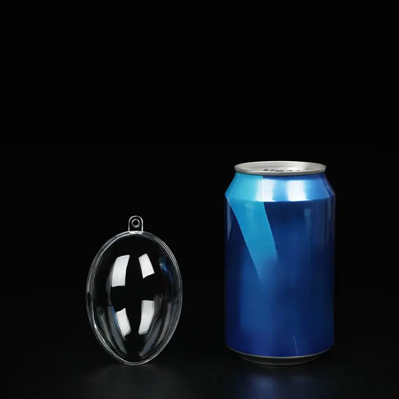 Clear Plastic Easter Eggs for DIY Crafts - Fillable  Perfect for Rub-on Sticker