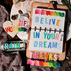 Colorful Alphabet UV DTF Transfer Stickers