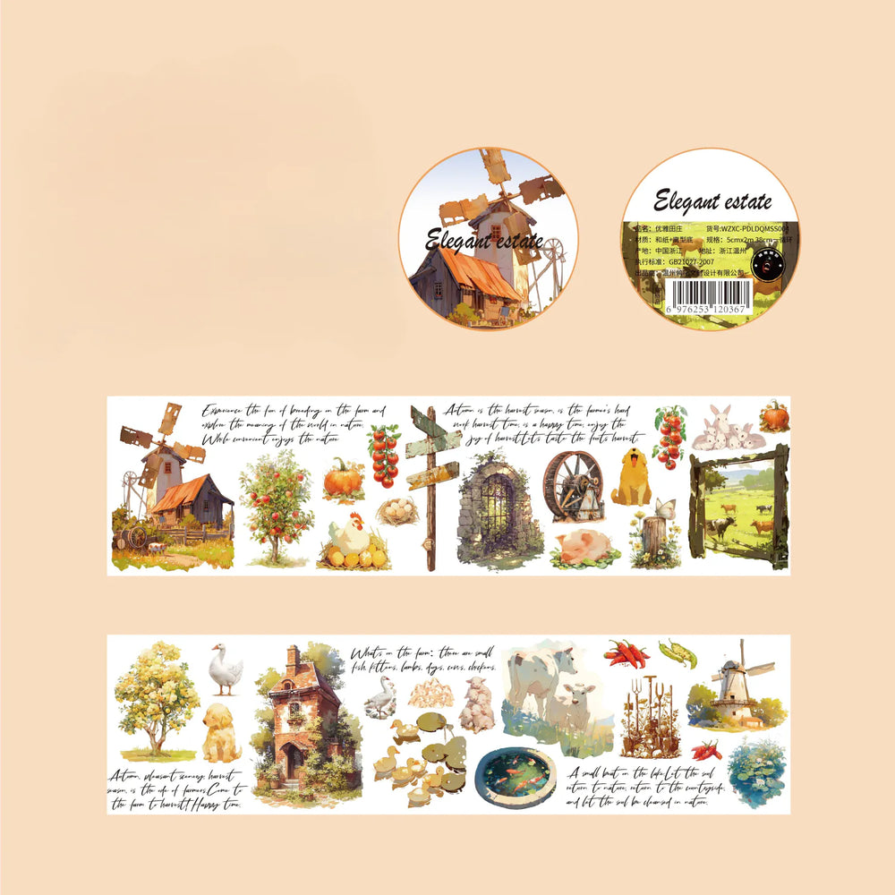 Washi-Tape mit Comic-Märchenmotiv | Dekoratives Tape für Fantasy-Geschichten
