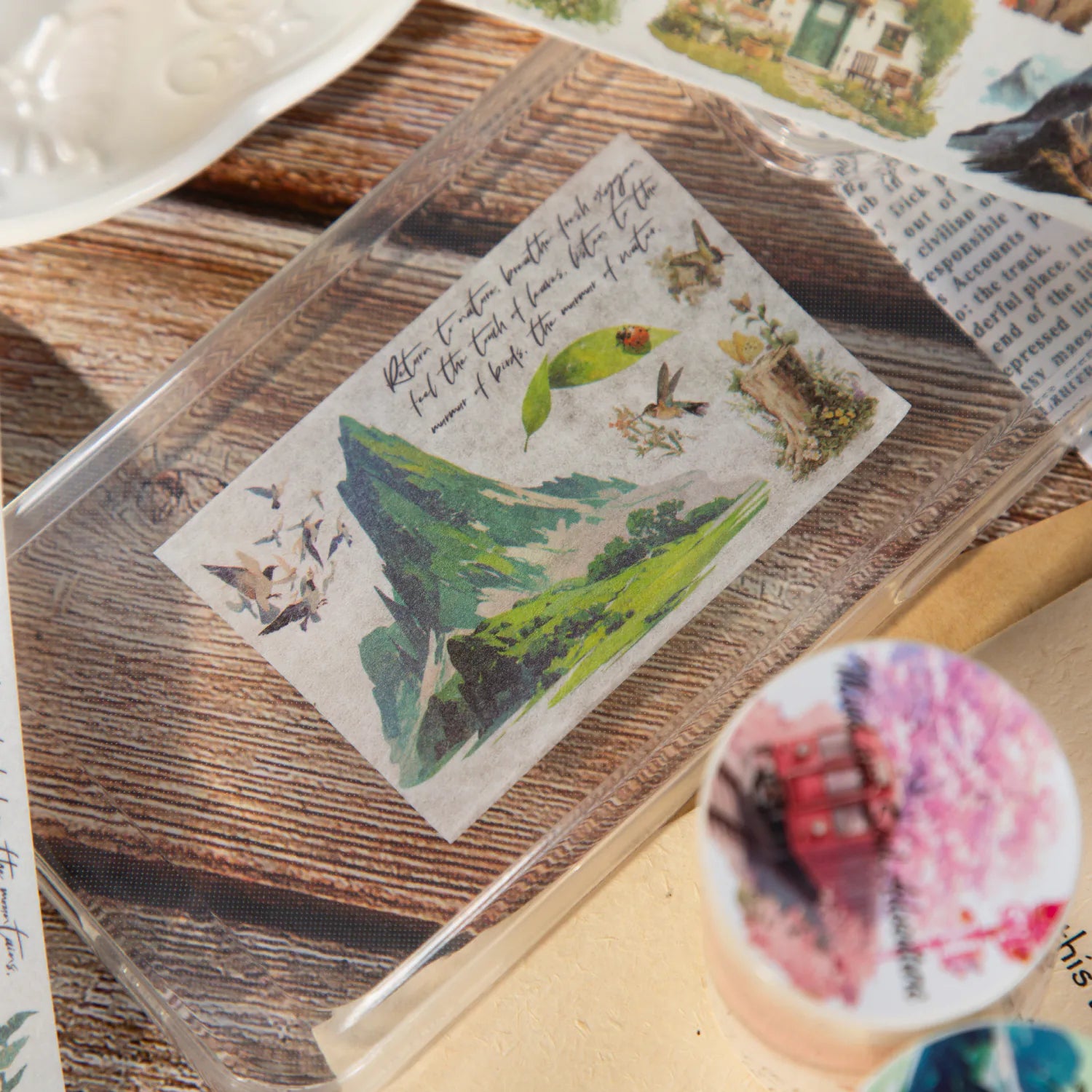 Comic Fairy Tale Scenic Washi Tape | Fantasy Story Decorative Tape