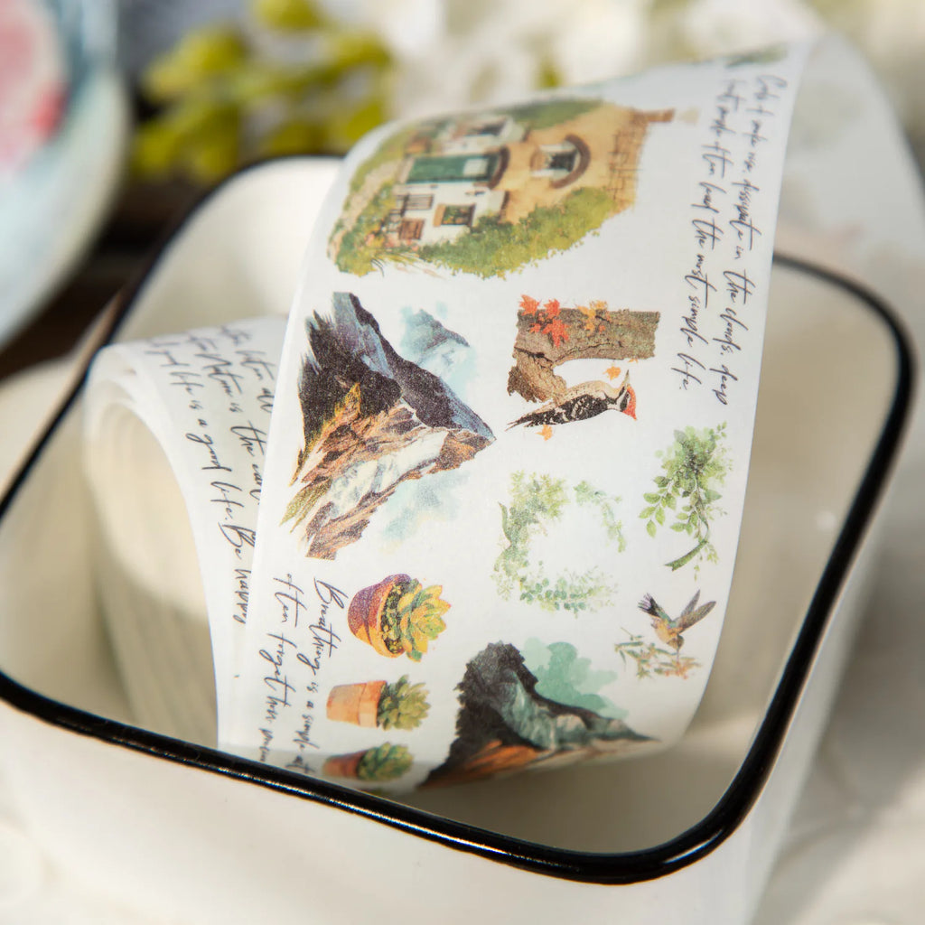 Comic Fairy Tale Scenic Washi Tape | Fantasy Story Decorative Tape