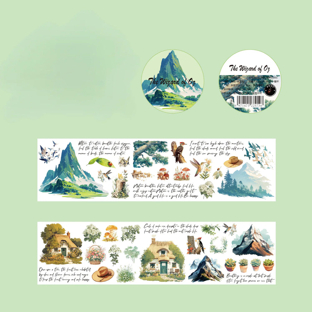 Washi-Tape mit Comic-Märchenmotiv | Dekoratives Tape für Fantasy-Geschichten