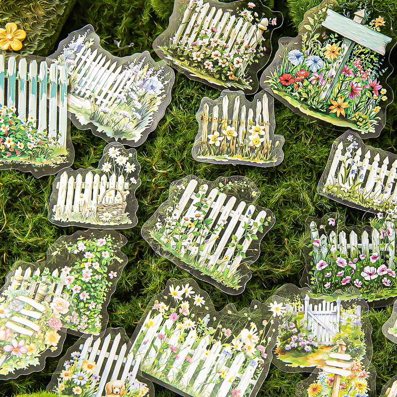 Cottagecore Ephemera PET Sticker | Garden Journaling & Scrapbooking Supplies