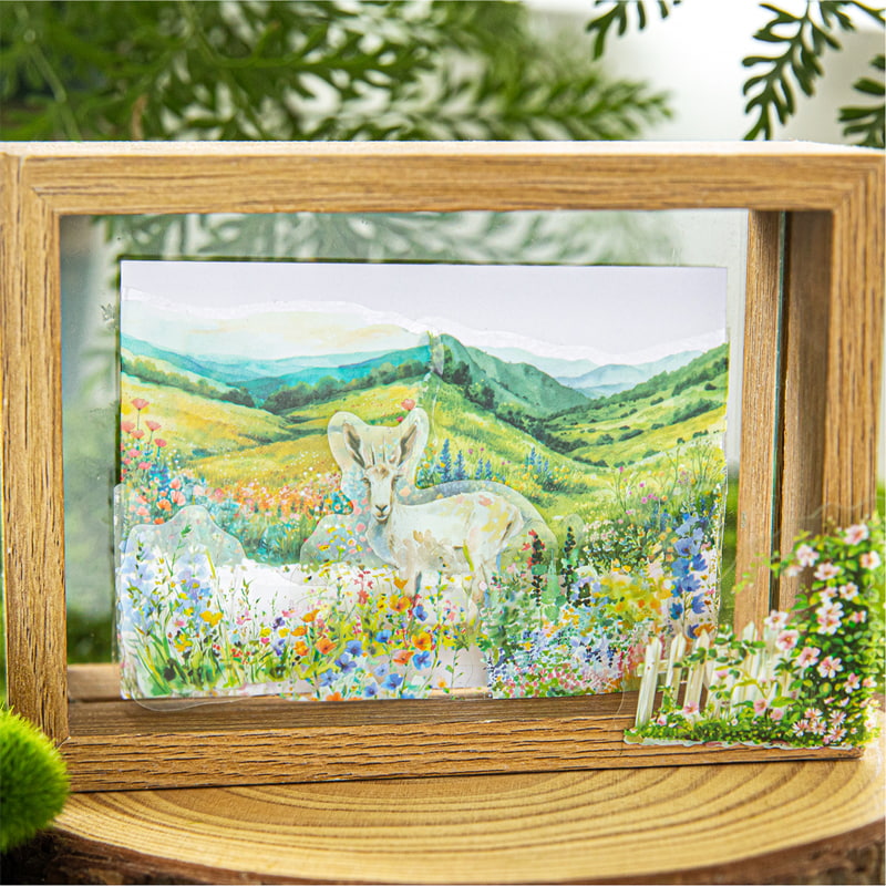 Cottagecore Ephemera PET Sticker | Garden Journaling & Scrapbooking Supplies