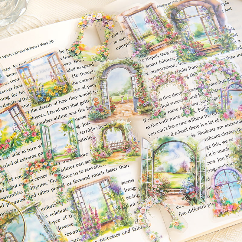 Cottagecore Ephemera PET Sticker | Garden Journaling & Scrapbooking Supplies