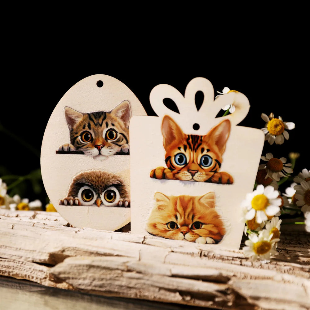 Cute Cat  Dog  Panda Crystal Transfer Stickers