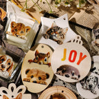 Cute Cat  Dog  Panda UV DTF Transfer Stickers