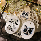 Cute Cat  Dog  Panda UV DTF Transfer Stickers