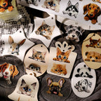 Cute Cat  Dog  Panda UV DTF Transfer Stickers