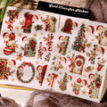 Cute Christmas Peekaboo UV DTF Transfer Stickers
