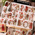 Cute Christmas Peekaboo UV DTF Transfer Stickers