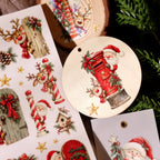 Cute Christmas Peekaboo UV DTF Transfer Stickers