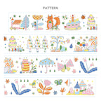 Süßes handgezeichnetes Journal Washi Tape Happy Scrawl Sticker