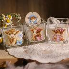 Cute Highland Cow UV DTF Transfer Stickers
