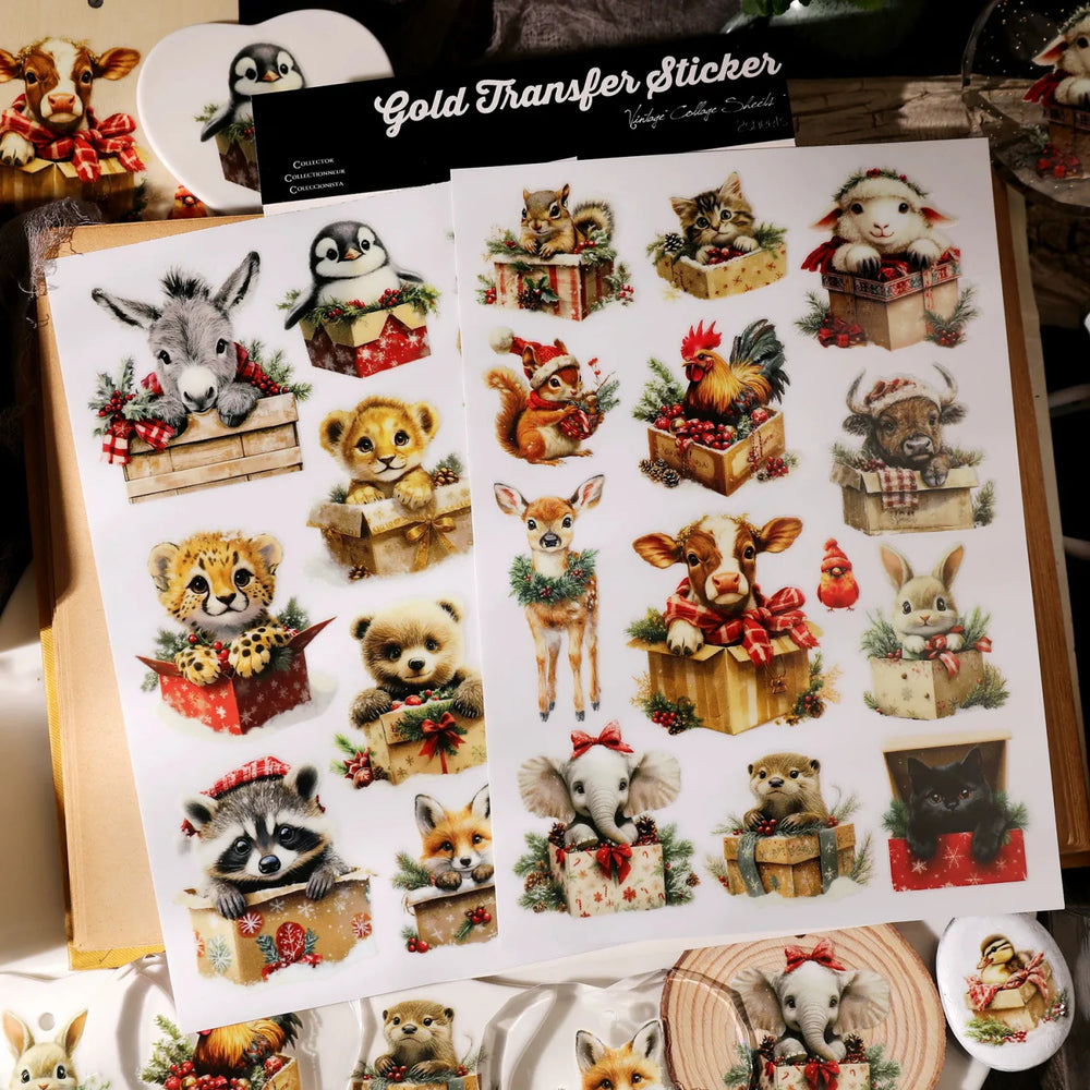 Cute Pet & Animal Gift Crystal Transfer Stickers