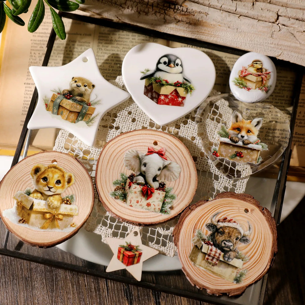 Cute Pet & Animal Gift Crystal Transfer Stickers