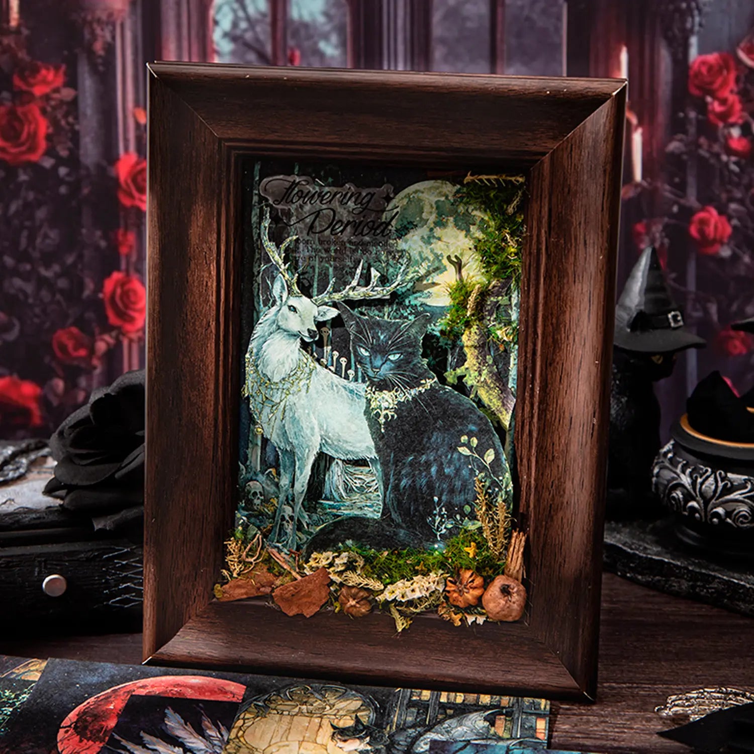 Dark Gothic Background Paper | Fantasy Occult Art Scrapbooking Pages