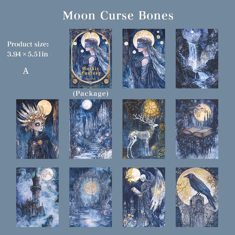 Papier de fond gothique sombre | Pages de scrapbooking d'art fantastique et occulte