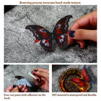 Autocollants papillon vintage gothiques sombres pour animaux de compagnie – 4 styles d'autocollants pour journal intime