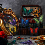 Autocollants papillon vintage gothiques sombres pour animaux de compagnie – 4 styles d'autocollants pour journal intime